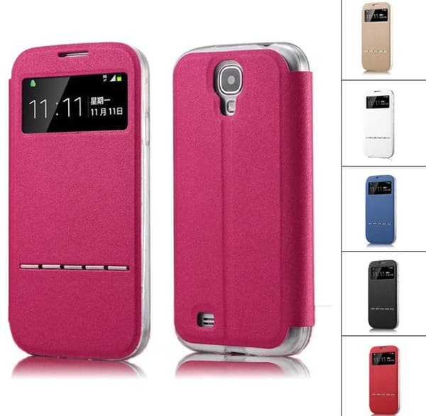 Smartfodral med fönster och svarsfunktion till Galaxy S4