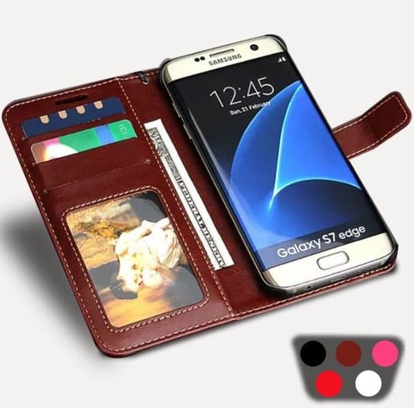 Samsung Galaxy S7  stilrent plånboksfodral från LEMAN