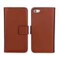 Miniatyrbillede 4 af 11: SKALO iPhone 5/5S/SE(1:a gen) Flip Cover m. Pung i Ægte Læder