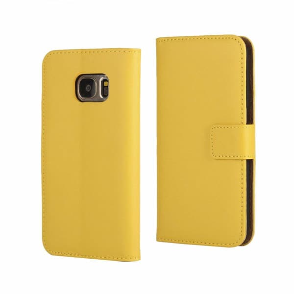 SKALO Samsung S7 Plånboksfodral Äkta Skinn