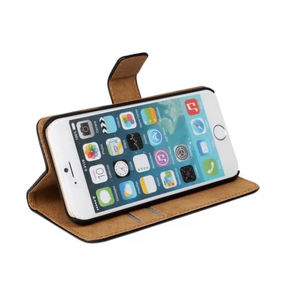 SKALO iPhone 6/6S Lompakkokotelo Aitoa nahkaa