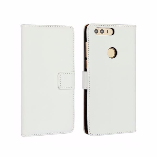 SKALO Huawei Honor 8 Plånboksfodral Äkta Skinn