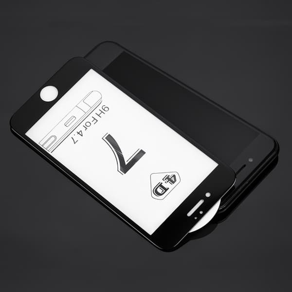 SKALO iPhone 7/8 Heltäckande Skärmskydd Härdat Glas
