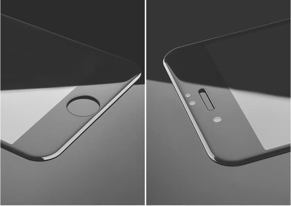 SKALO iPhone 7/8 Plus Heltäckande Skärmskydd Härdat Glas - Svart