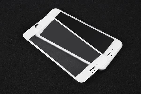SKALO iPhone 7/8 Plus Heltäckande Skärmskydd Härdat Glas - Svart