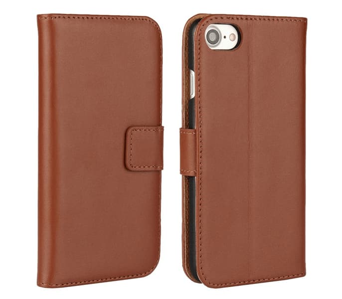 Plånboksfodral Äkta Skinn iPhone 7