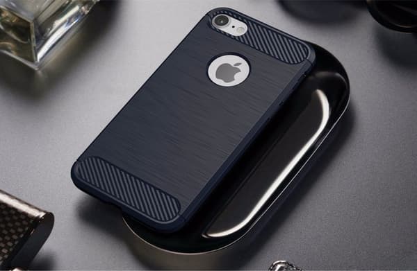 SKALO iPhone 7/8 Armor Carbon Stöttåligt TPU-skal