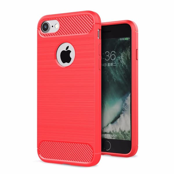SKALO iPhone 7/8 Armor Carbon Stöttåligt TPU-skal