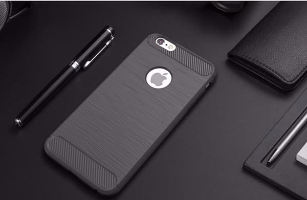 SKALO iPhone 6/6S Armor Carbon Stöttåligt TPU-skal
