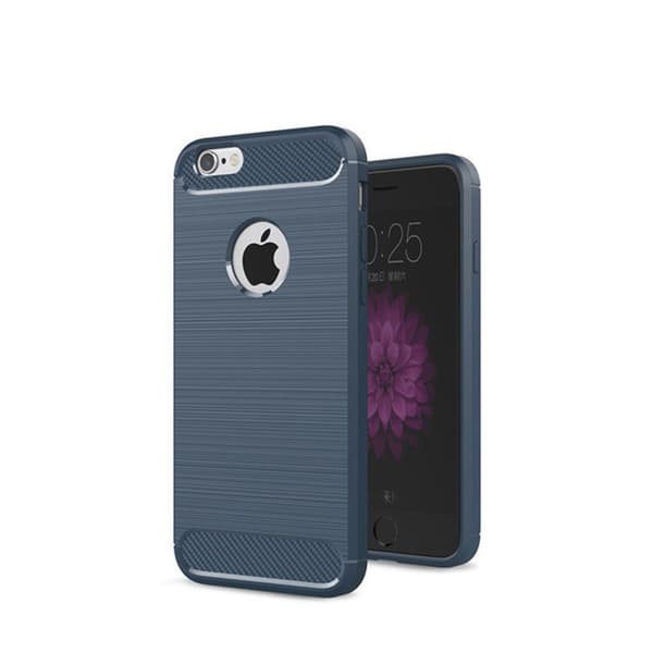 SKALO iPhone 6/6S Armor Carbon Stöttåligt TPU-skal Blå