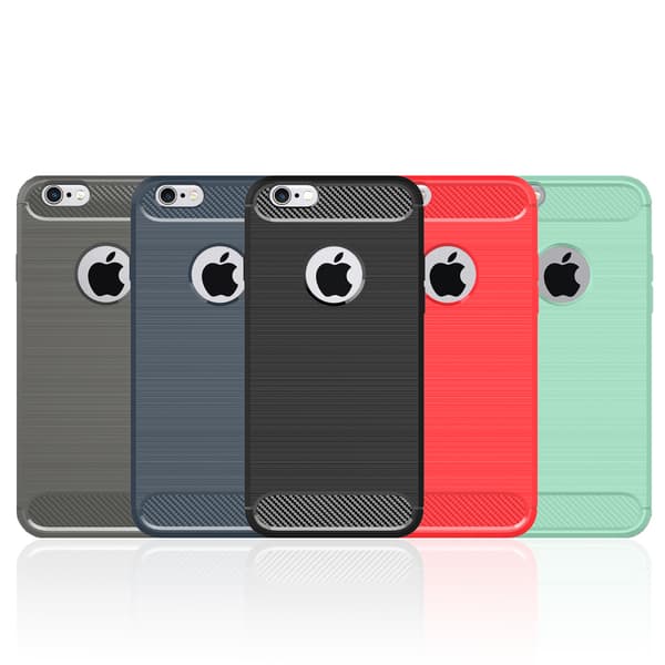 SKALO iPhone 6/6S Armor Carbon Stöttåligt TPU-skal