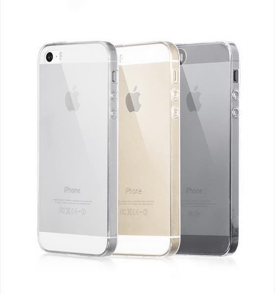 iPhone 5 SE Genomskinlig Mjuk TPU Skal