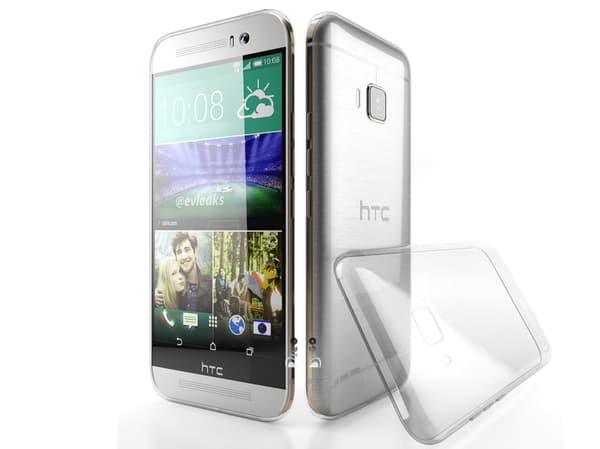 HTC One M9 Genomskinlig Mjuk TPU Skal