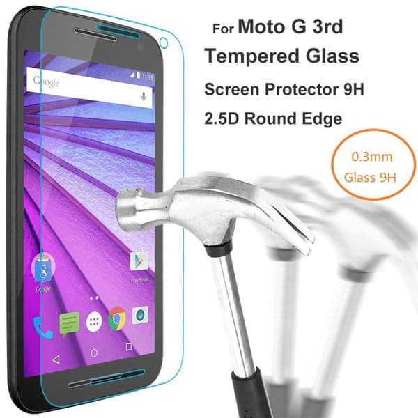Motorola Moto G3 (3rd Gen) Skærmbeskytter i Hærdet Glas 0,3mm