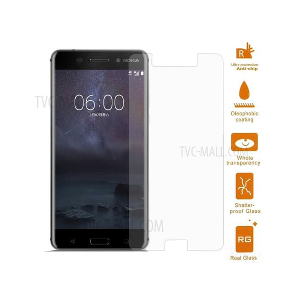 2-Pack Nokia 6 Härdat Glas Skärmskydd 0,3mm