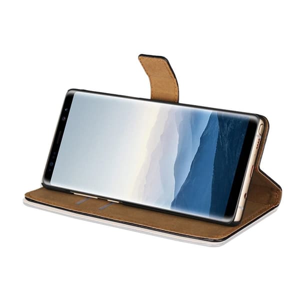 Plånboksfodral Äkta Skinn Samsung Note 8