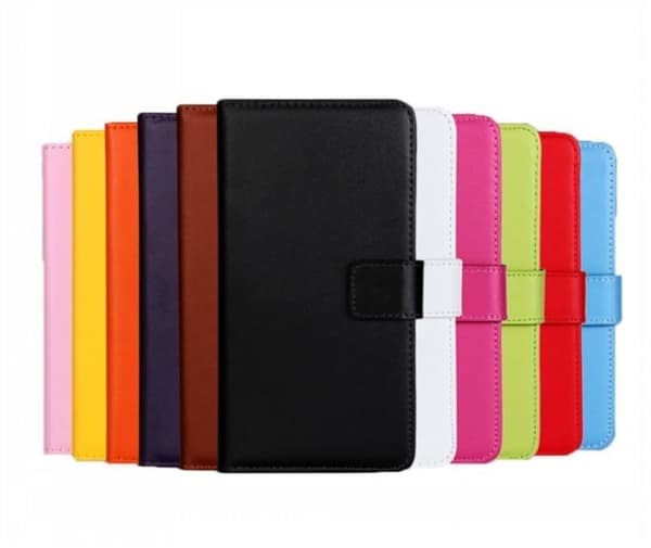 Plånboksfodral Äkta Skinn Samsung Note 8