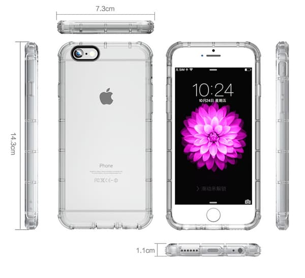 Extra tåligt silikonskal iPhone 7