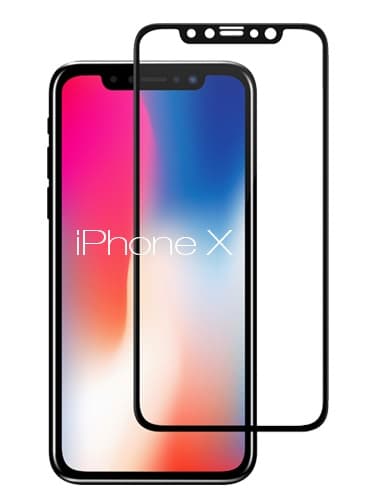 Heltäckande iPhone X Härdat Glas Skärmskydd 0,2mm