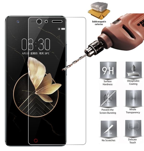 2-Pack ZTE Nubia Z17 Härdat Glas Skärmskydd 0,3mm