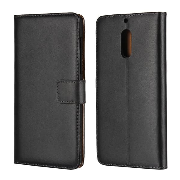 Plånboksfodral Äkta Skinn Nokia 6