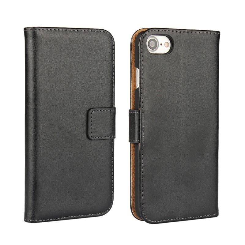 Plånboksfodral Äkta Skinn iPhone 8