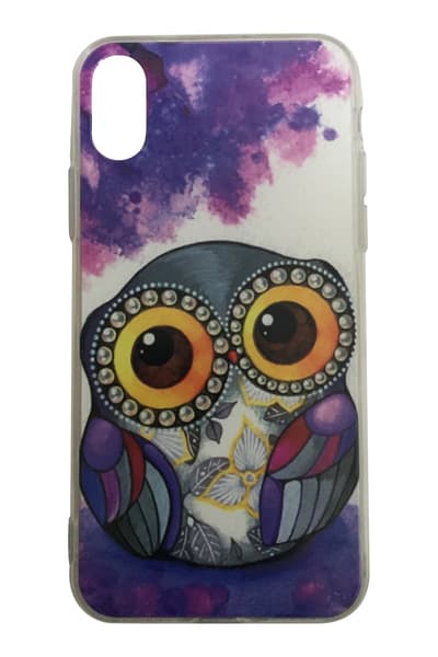 iPhone X - Owl - Purple/White