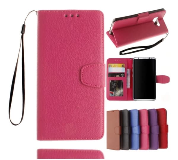 Stilrent Plånboksfodral av NKOBEE för Samsung Galaxy S8 Rosa Rosa