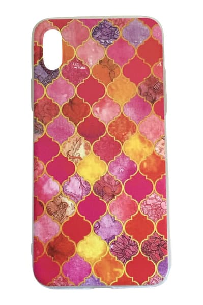 iPhone X - Marble - Medallion - Red/Yellow