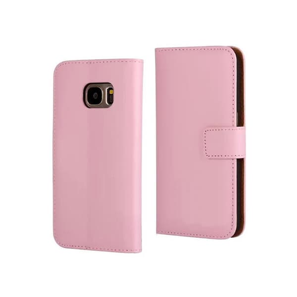 Leather case for Galaxy S7 Edge Pink