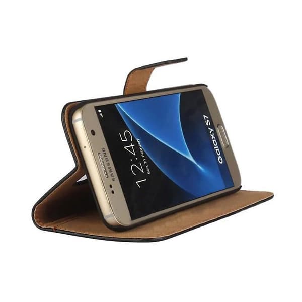 Läderfodral för Galaxy S7 Edge