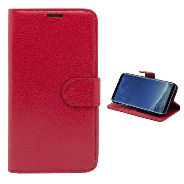 Samsung Galaxy S8 - Leather Case/Wallet + Touch Pen