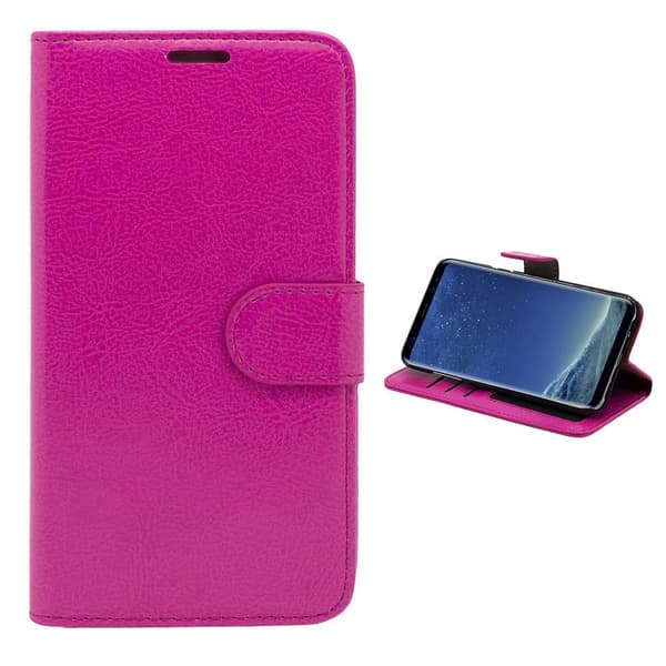 Samsung Galaxy S8 - Leather Case/Wallet + Touch Pen