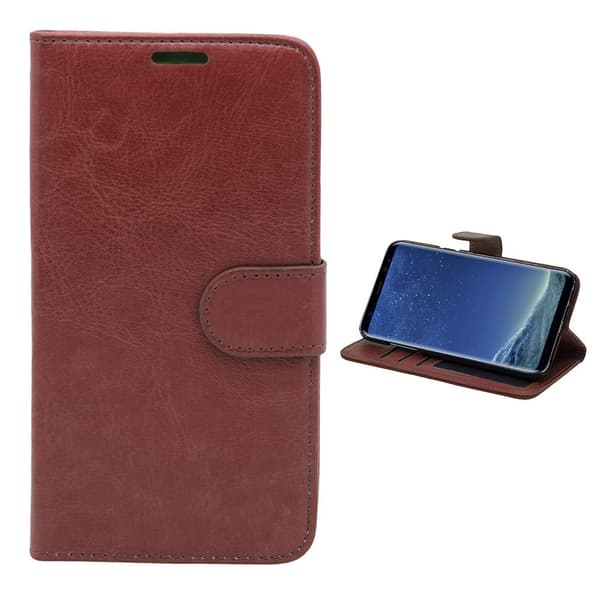 Samsung Galaxy S8 - Leather Case/Wallet + Touch Pen
