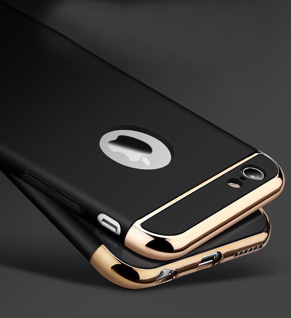 Design skal 3 i 1 guldkant till iPhone 6/6S PLUS