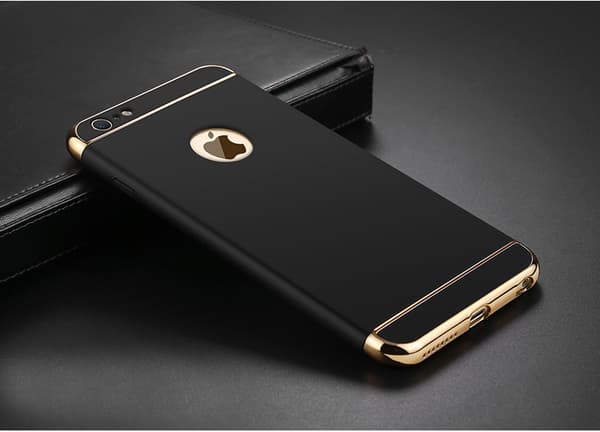 Design skal 3 i 1 guldkant till iPhone 6/6S PLUS