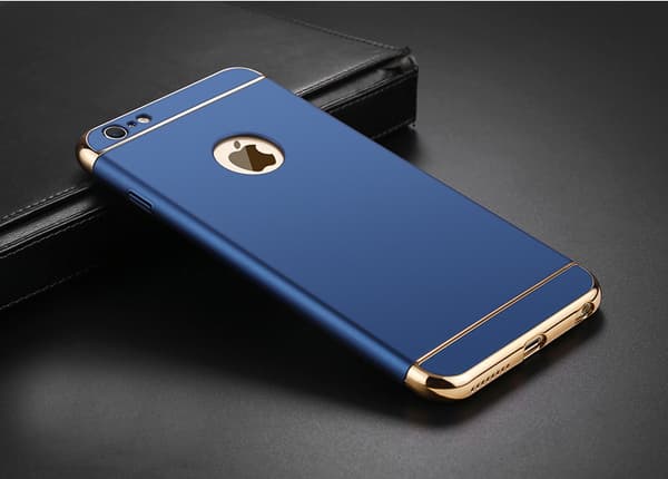 Design skal 3 i 1 guldkant till iPhone 6/6S PLUS