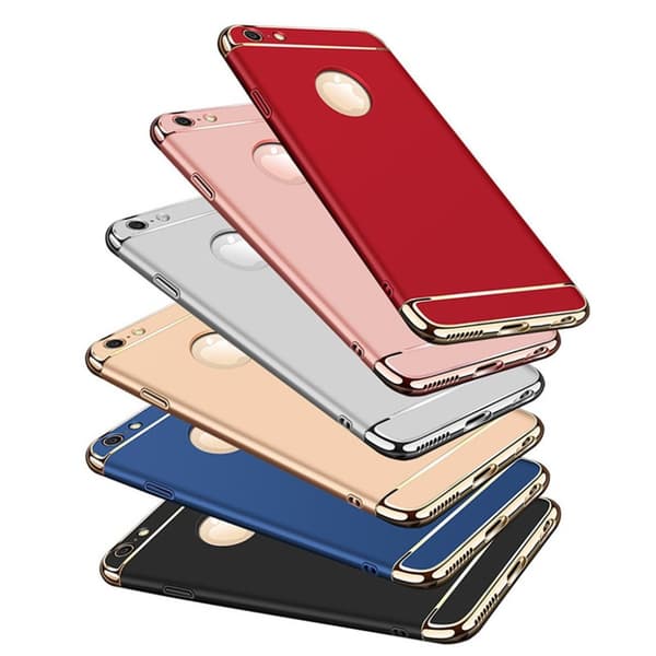 Design skal 3 i 1 guldkant till iPhone 6/6S PLUS