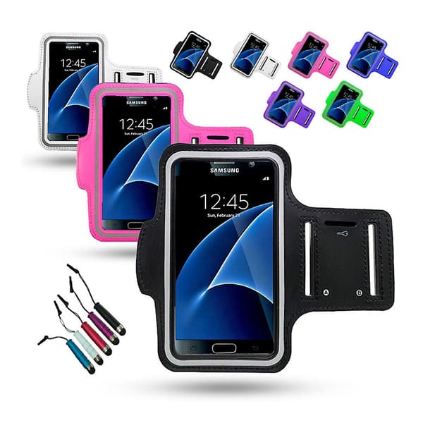 iPhone X/Xs - Leather Sport Arm Band Purple