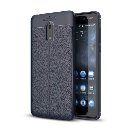 Bild av Läder mönstrat TPU skal Nokia 6 (TA-1021)
