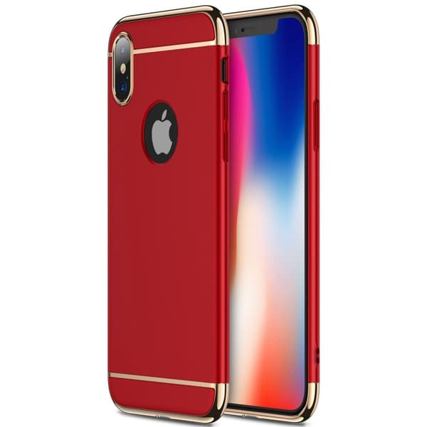 Design skal 3 i 1 guldkant till iPhone X