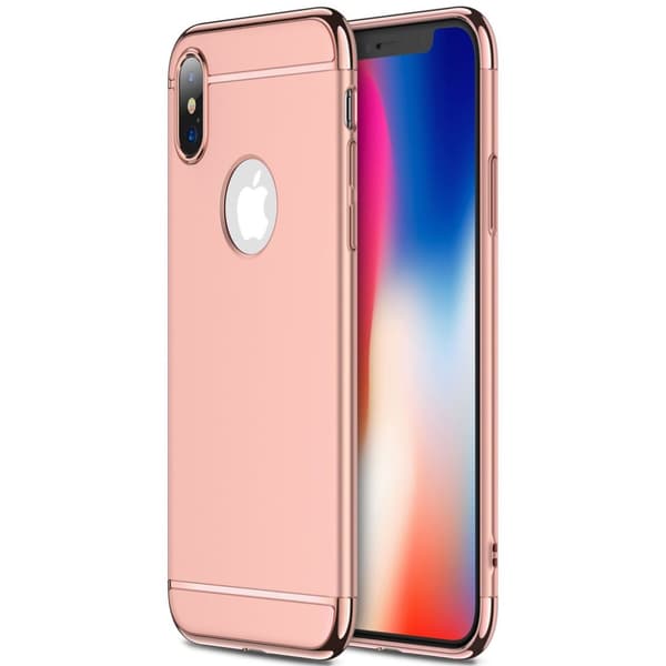 Design skal 3 i 1 guldkant till iPhone X