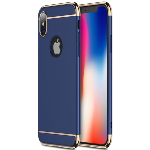 Design skal 3 i 1 guldkant till iPhone X