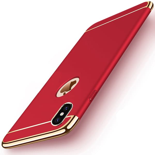 Design skal 3 i 1 guldkant till iPhone X