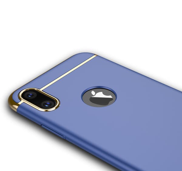 Design skal 3 i 1 guldkant till iPhone X