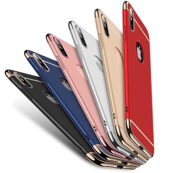 Design skal 3 i 1 guldkant till iPhone X