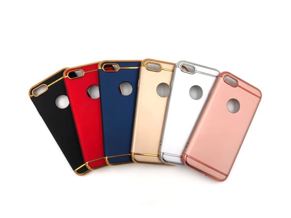 Design skal 3 i 1 guldkant till iPhone 8