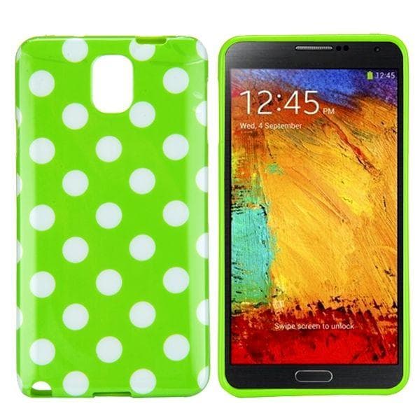 Polka Dots (Vihreä) Samsung Galaxy Note 3 Suojakuori