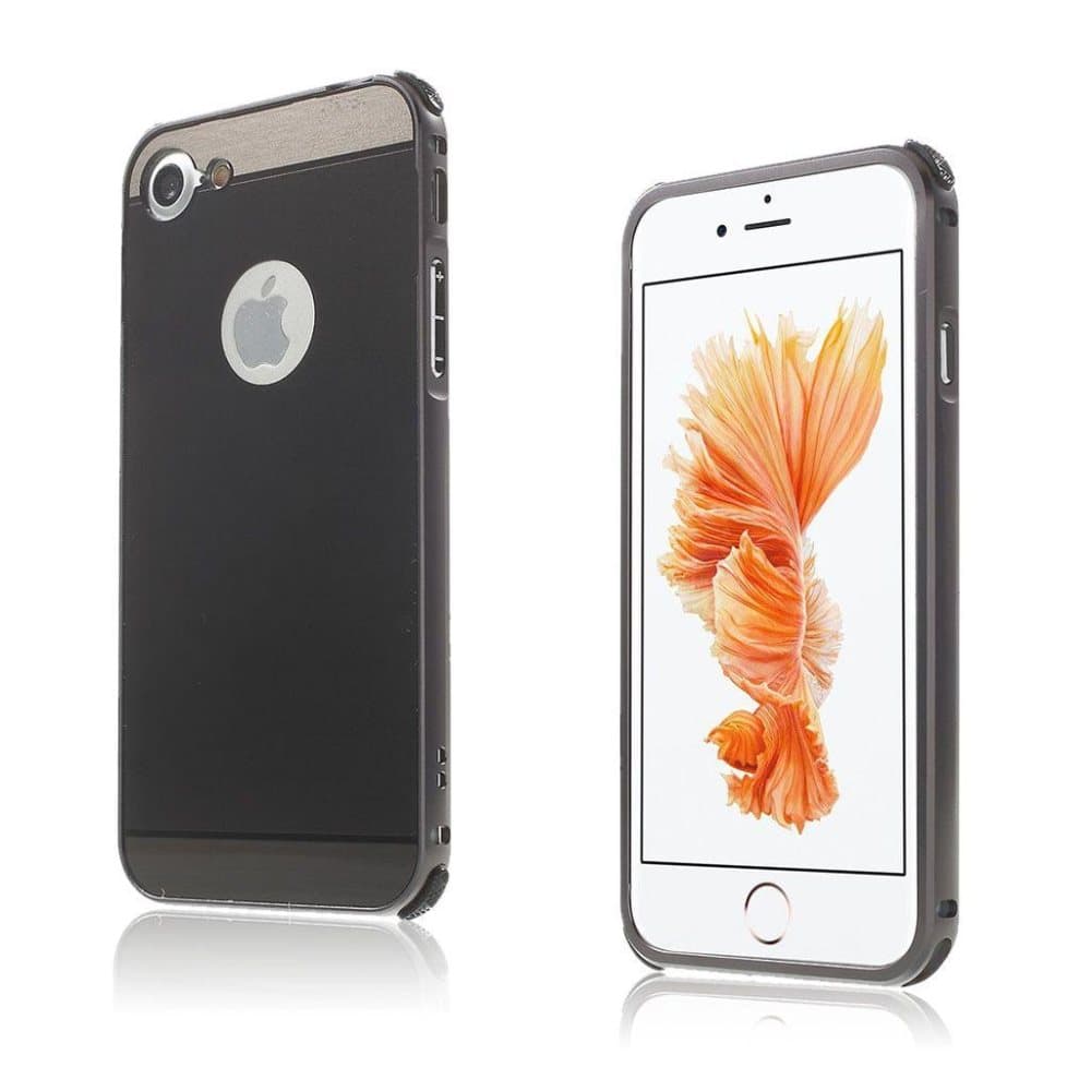 Bergman plastik cover til iPhone 7 / 8 med metal bumper - So