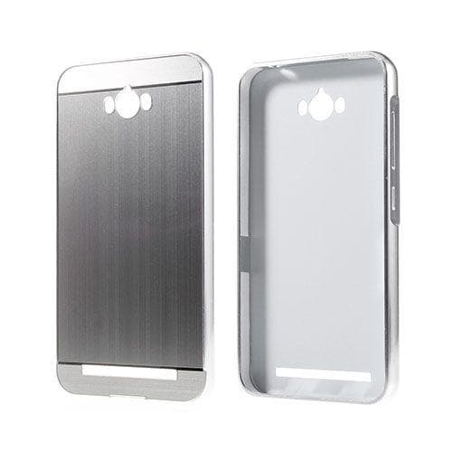 Alumiini Seos Suojus + Harjattu Pc Takakuori Asus Zenfone Ma